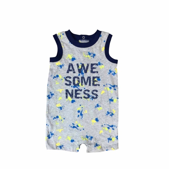 tank top romper baby boy
